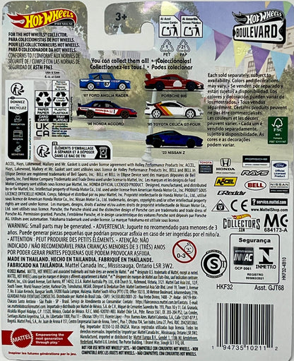 '67 Ford Anglia Racer Hot Wheels Premium Boulevard Diecast W/ Real Riders #88