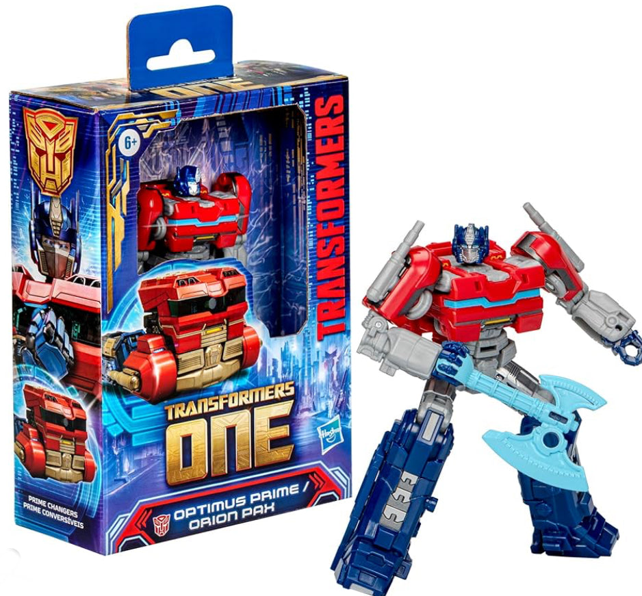 Transformers One Prime Changer Optimus Prime (Orion Pax) 5-Inch Robot Action Figure, Interactive Toys for Boys and Girls Ages 6 and Up