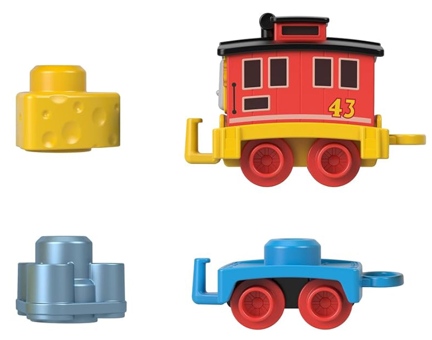 Thomas & Friends Toddler Toy My First Brake Car Bruno Push-Along Vehicle with Stacking Cargo for Preschool Kids Ages 18+ Months