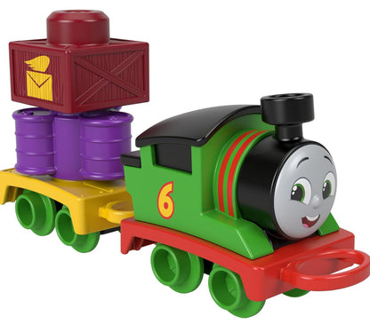 Thomas & Friends Toddler Toy My First Percy Push-Along Train with Stacking Cargo for Kids Ages 18+ Months