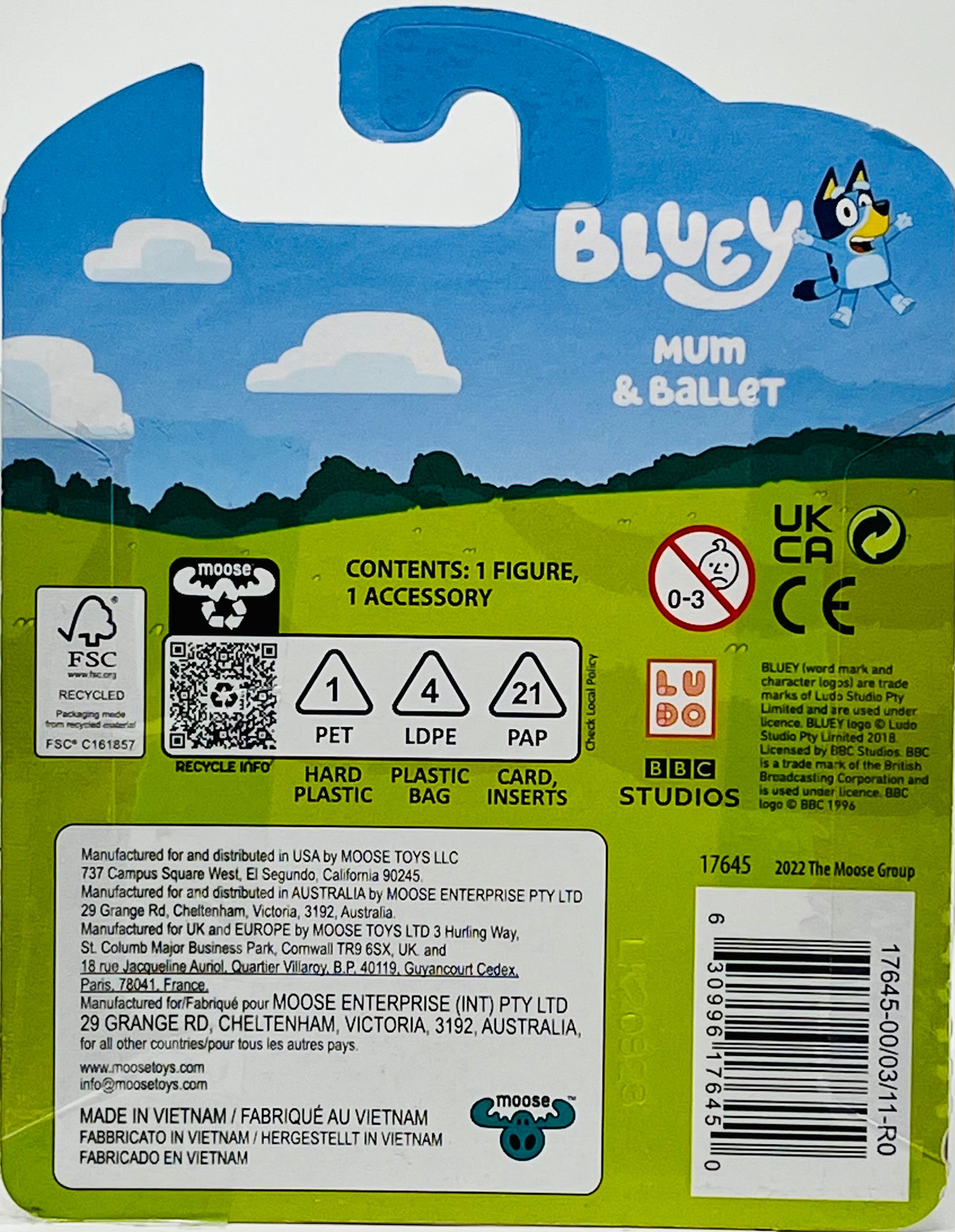 Bluey MUM & BALLET  Story Starter Action Figure