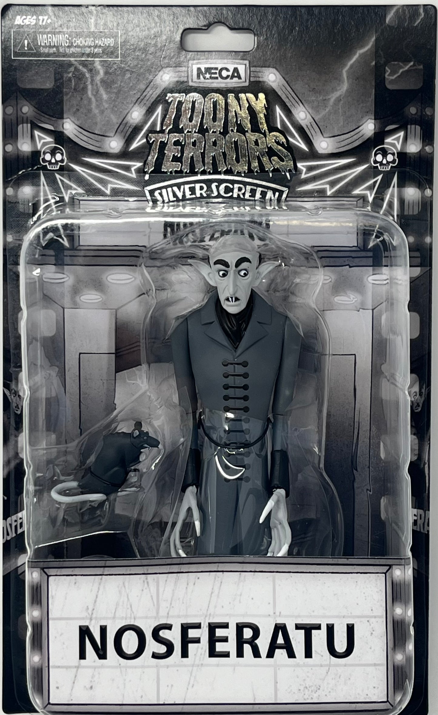 Nosferatu - 6” Scale Action Figure - Toony Terrors Count Orlok Silver Screen Edition