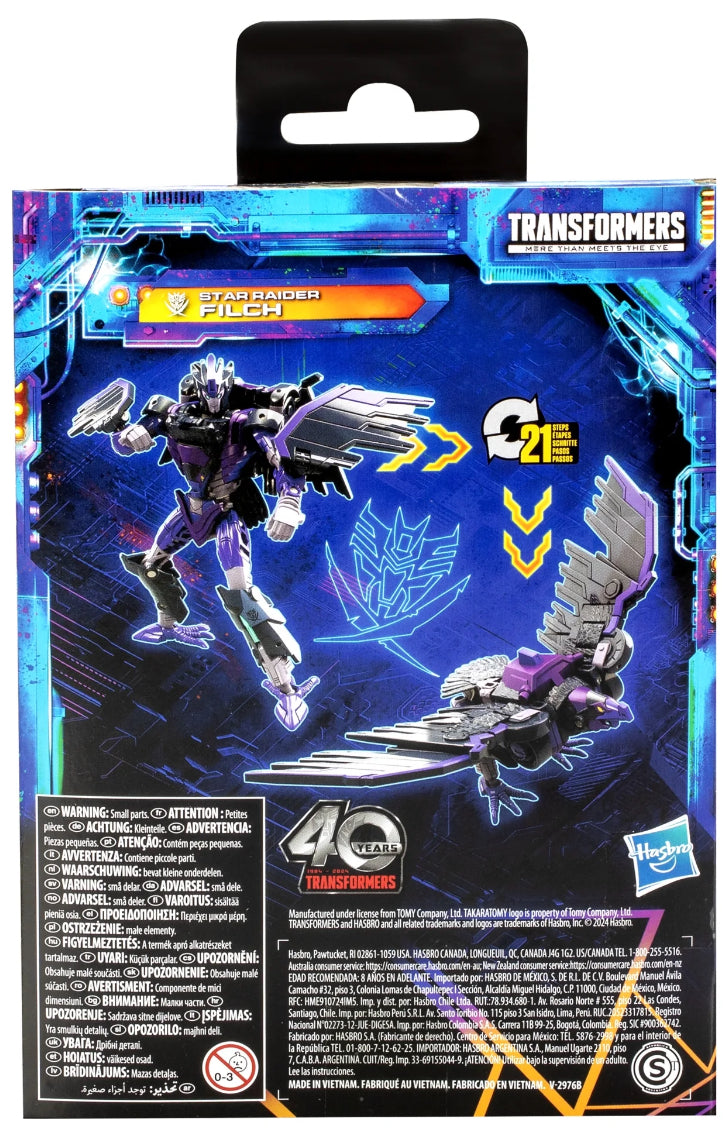 Transformers Legacy United Deluxe Star Raider Filch 5.5” Action Figure, 8+, Walmart Exclusive