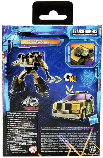 Transformers Legacy United Deluxe Star Raider Cannonball 5.5” Action Figure, 8+
