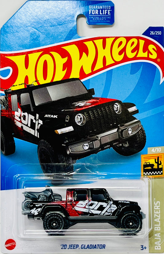 2022 Hot Wheels '20 Jeep Gladiator 26/250 HW Baja Blazers 4/10 Black