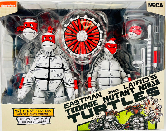 Teenage Mutant Ninja Turtles Black and White First Turtles 7" Action Figures, Set of 2