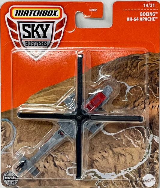 Matchbox Sky Busters BOEING AH-64 APACHE Helicopter 14/31 Army Gray