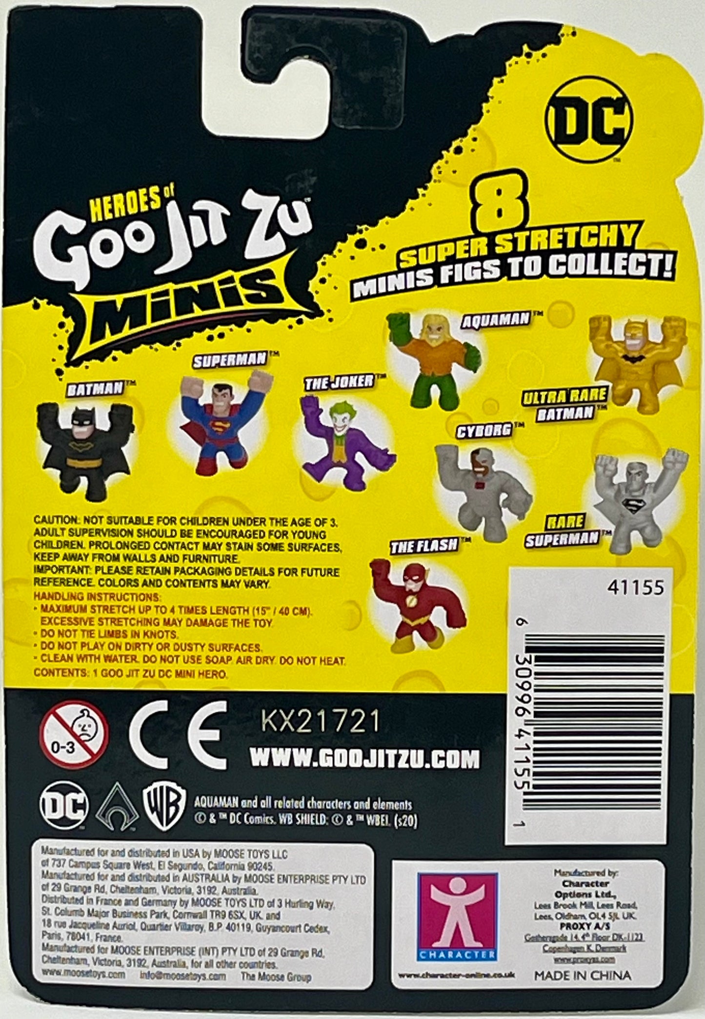 DC Goo Jit Zu Aquaman & Joker Minis 2.5” Inches