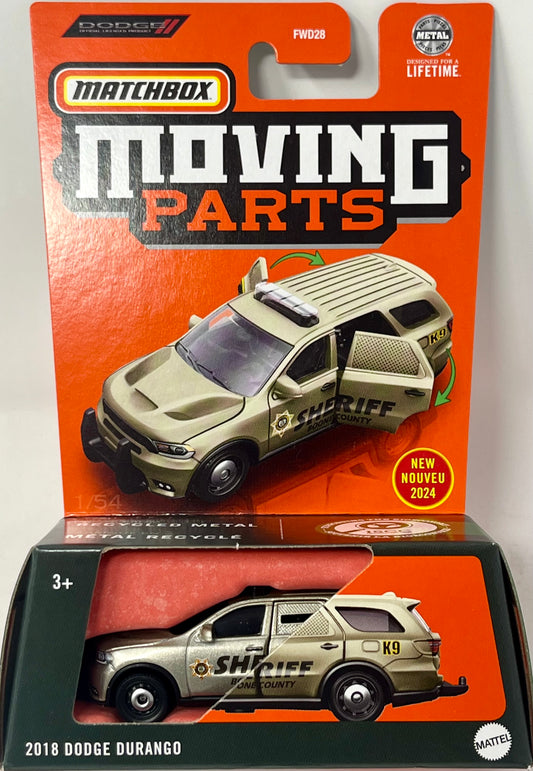 Matchbox Moving Parts Sheriff 2018 Dodge Durango