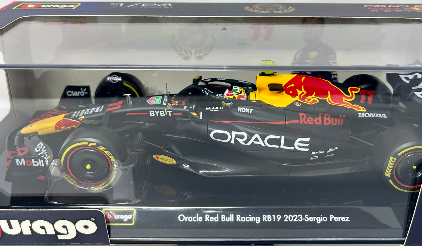 Bburago 2024 F1 Racing Oracle Red Bull Racing RB19 Sergio Perez #11 1:24 Scale