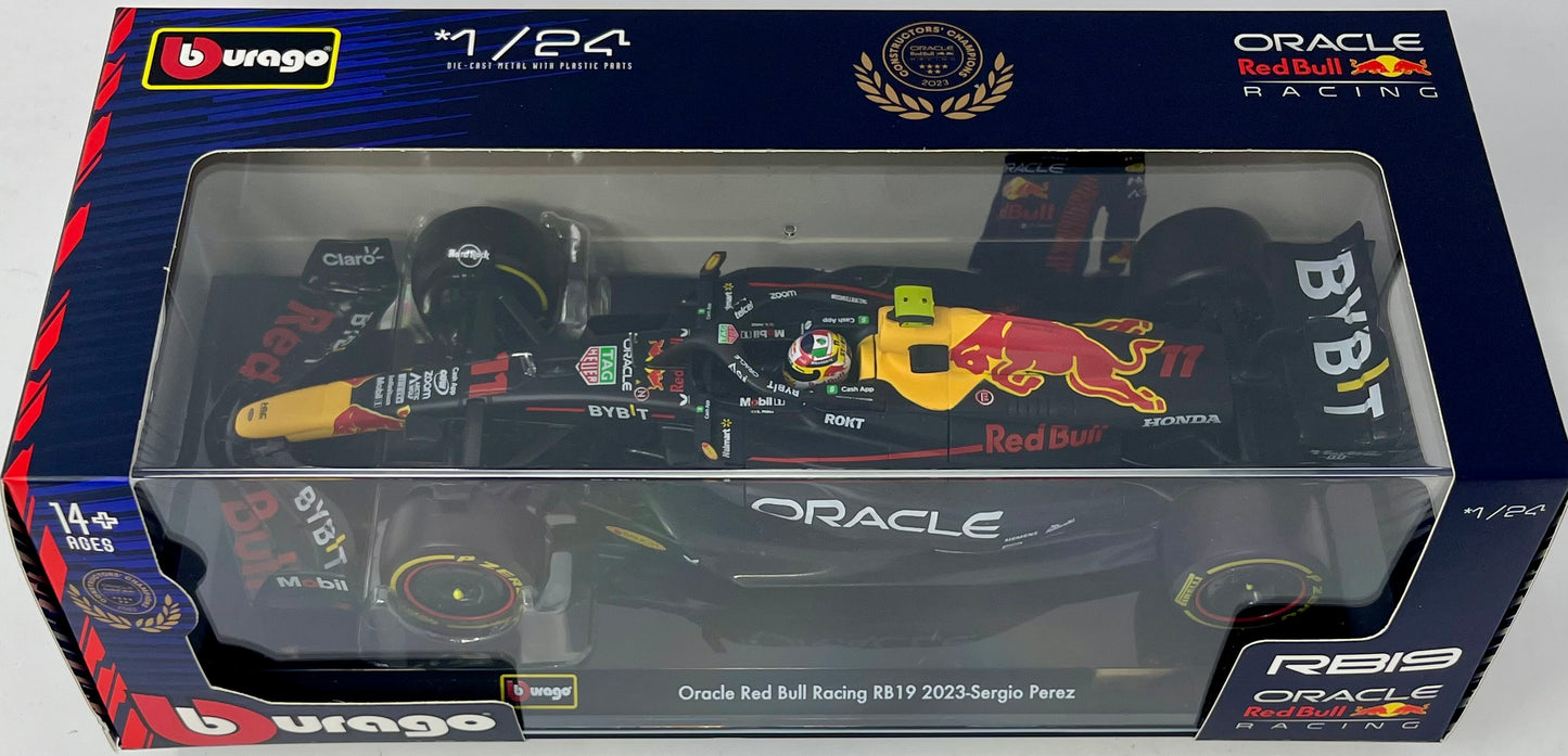 Bburago 2024 F1 Racing Oracle Red Bull Racing RB19 Sergio Perez #11 1:24 Scale