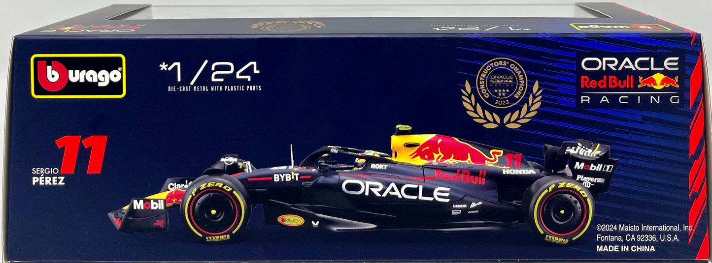 Bburago 2024 F1 Racing Oracle Red Bull Racing RB19 Sergio Perez #11 1:24 Scale