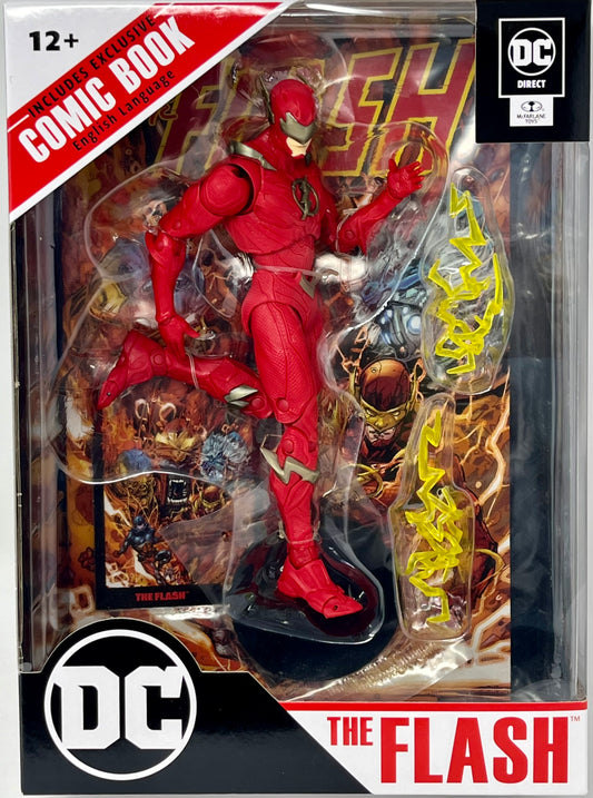Barry Allen The Flash w/The Flash Comic (DC Page Punchers) 7" Figure - McFarlane Toys
