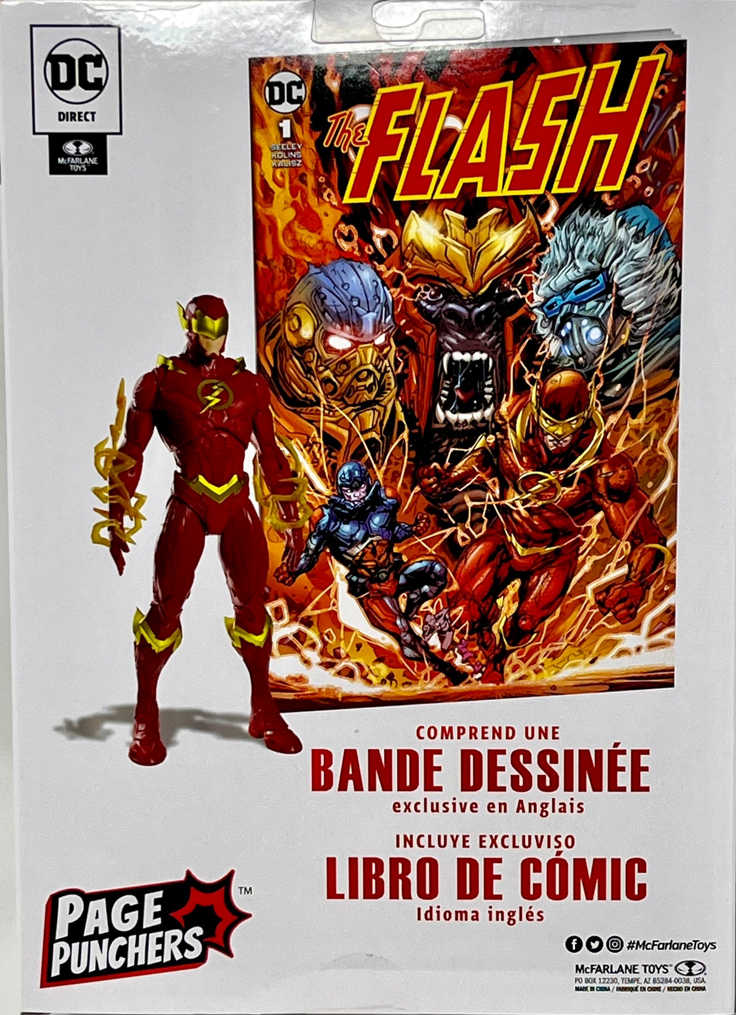 Barry Allen The Flash w/The Flash Comic (DC Page Punchers) 7" Figure - McFarlane Toys
