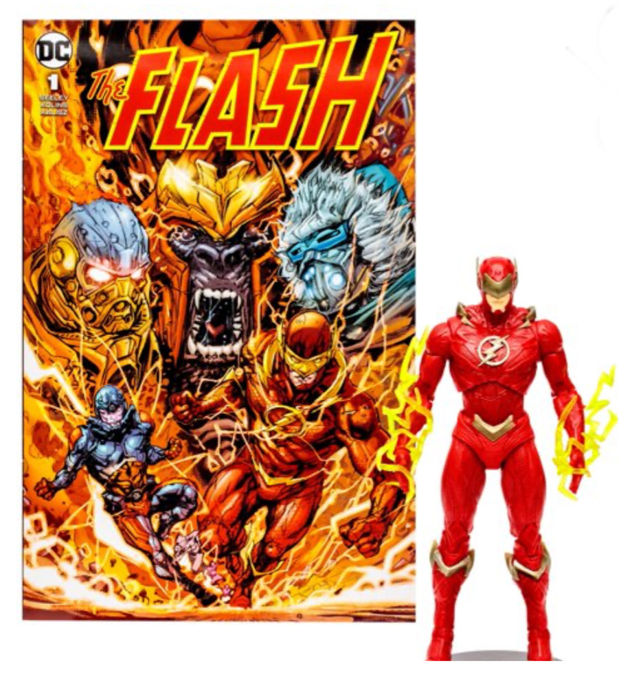 Barry Allen The Flash w/The Flash Comic (DC Page Punchers) 7" Figure - McFarlane Toys