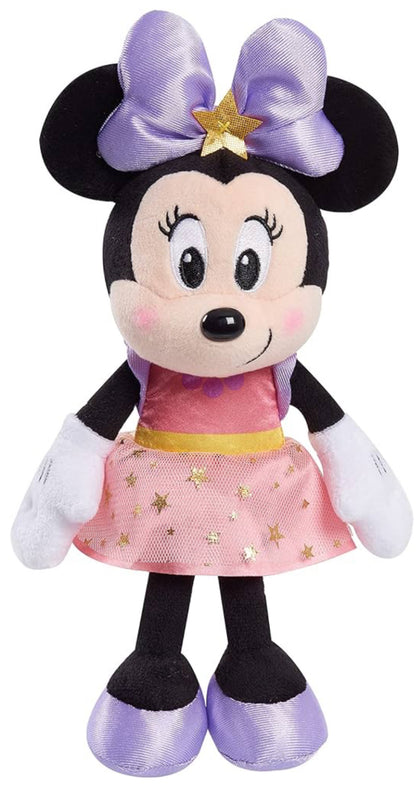 Disney Junior Minnie Mouse 10” Small Stars Minnie Mouse Beanbag Plush Animal