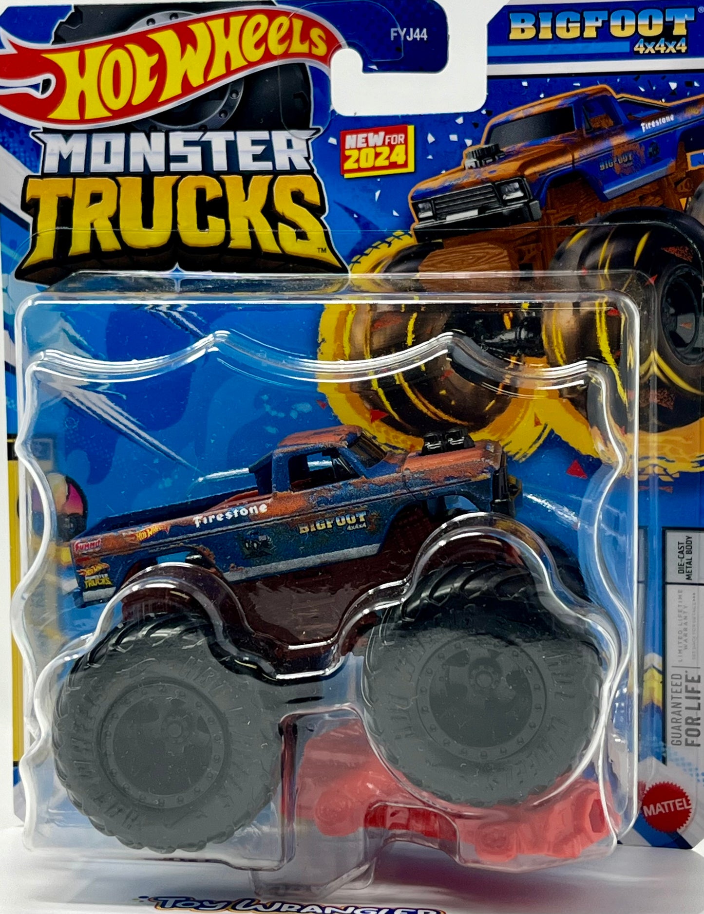 2024 Hot Wheels Monster Trucks BIGFOOT 4x4x4 PICKUP TRUCK Freestyle Wreckers