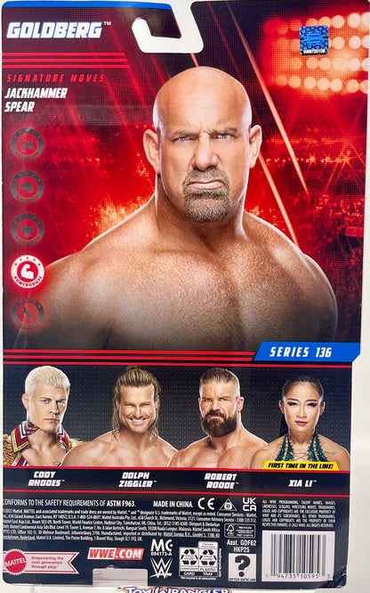 WWE Basic Series 136 GOLDBERG Wrestling Action Figure By Mattel
