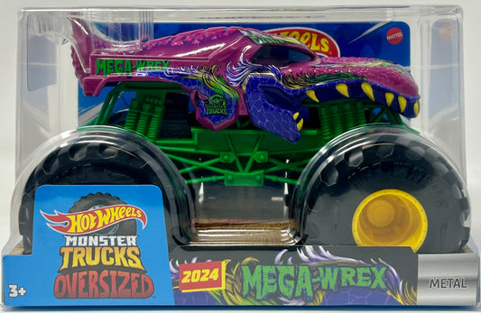 Hot Wheels Monster Truck Oversized 2024 Mega Wrex Purple & Green