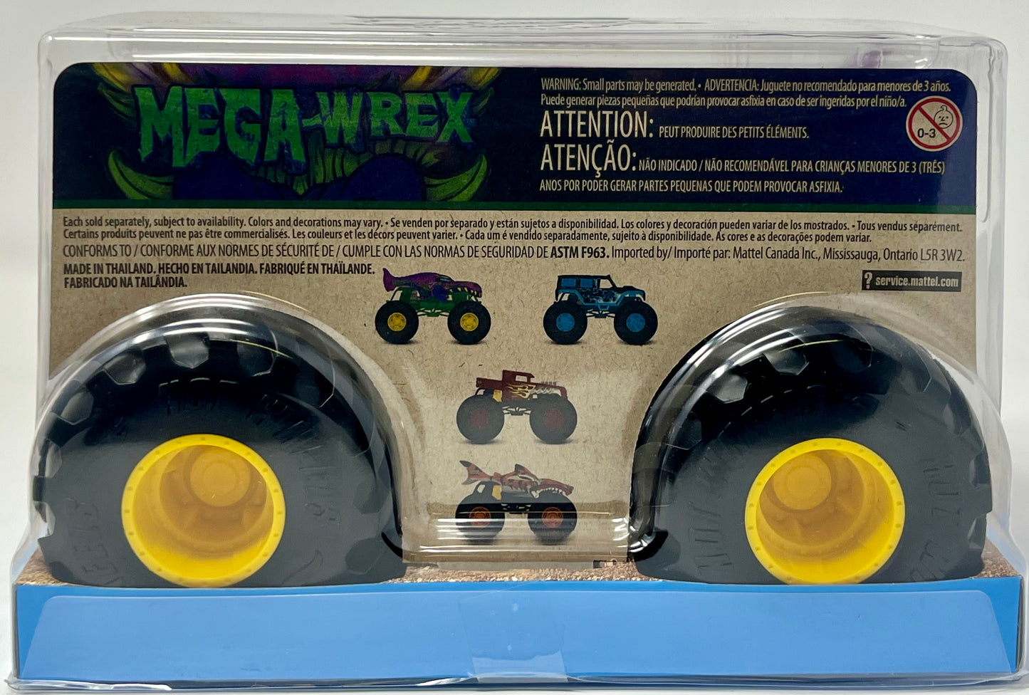 Hot Wheels Monster Truck Oversized 2024 Mega Wrex Purple & Green