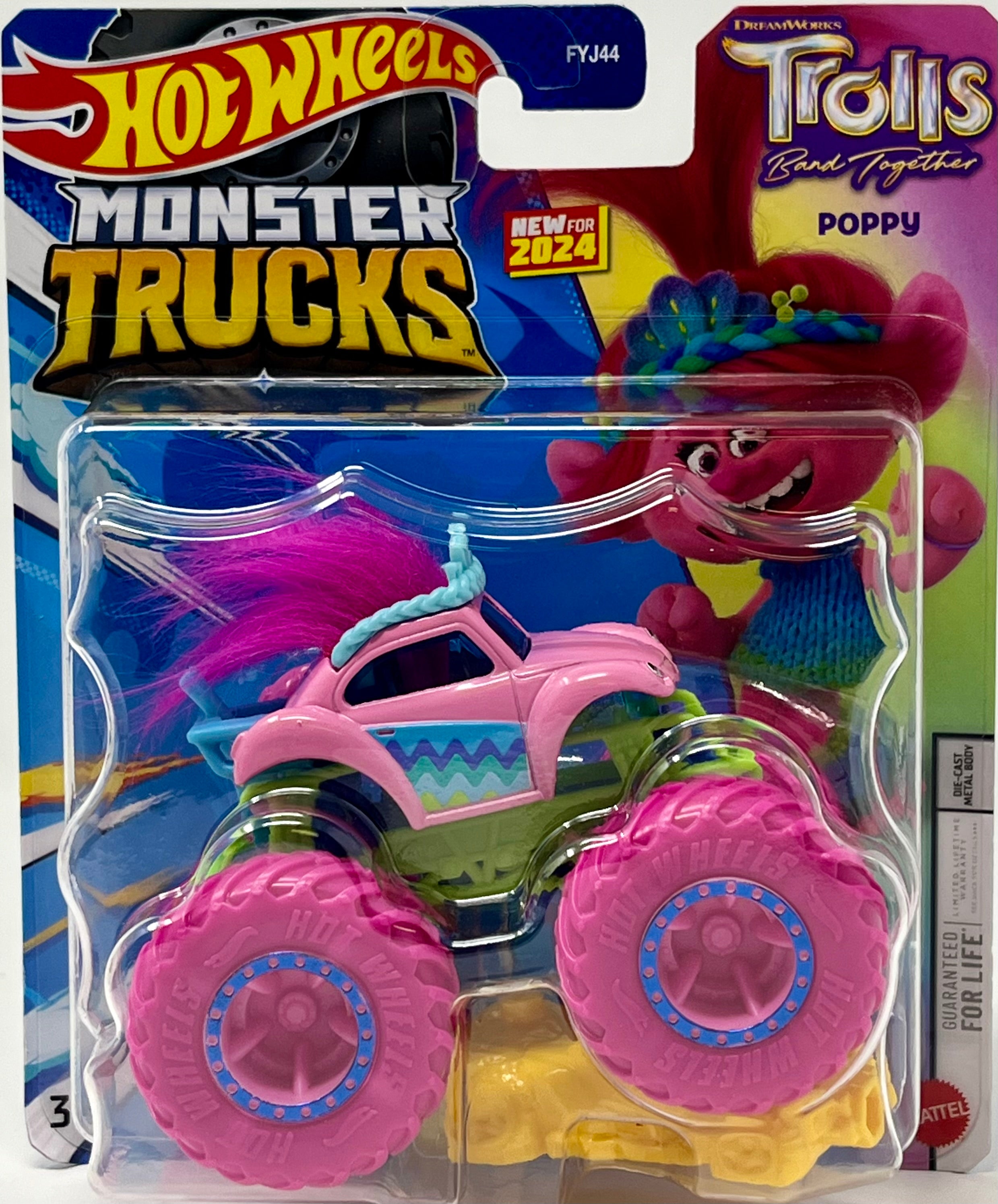 Hot Wheels Monster Truck Trolls Band Together - Poppy 1:64 – Toy Wrangler