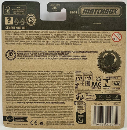 Matchbox Working Rigs Cement King HD Unit 30 1/16
