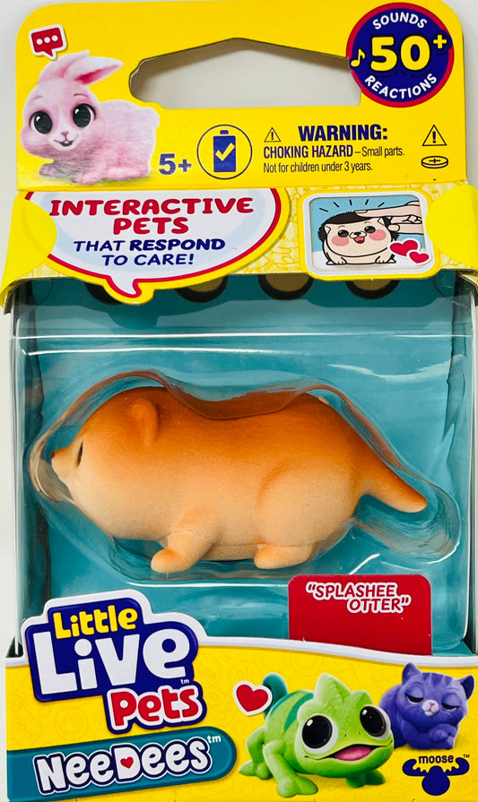 Little Live Pets NeeDees SPLASHEE OTTER Interactive Pet 50+Sounds