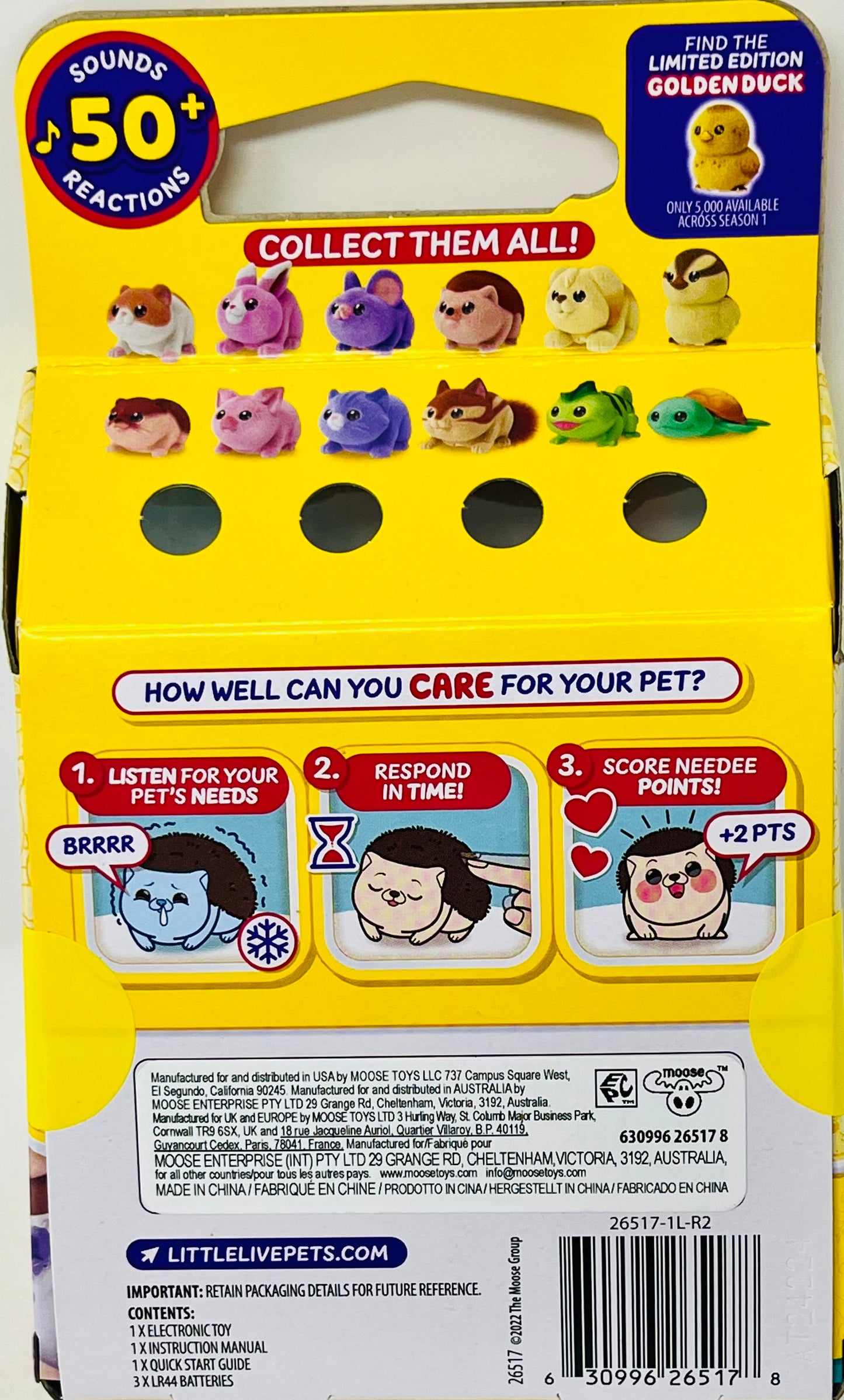 Little Live Pets NeeDees SPLASHEE OTTER Interactive Pet 50+Sounds