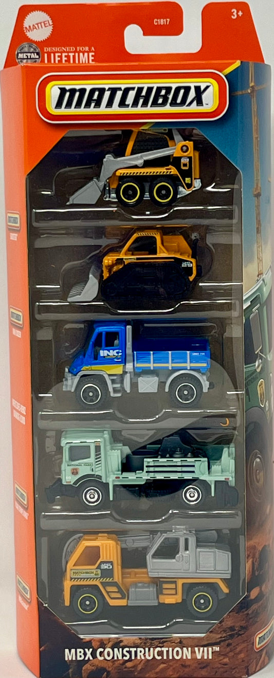 Matchbox 5 Pack MBX Construction VII