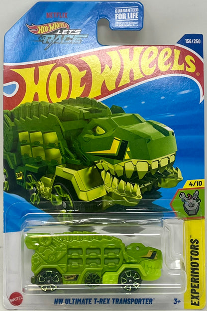 Hot Wheels Ultimate T-Rex Transporter (Green), HW Screen Time 4/10