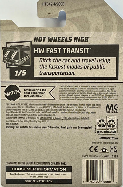 Hot Wheels Hot Wheels High Green 5/250 HW Fast Transit 1/5