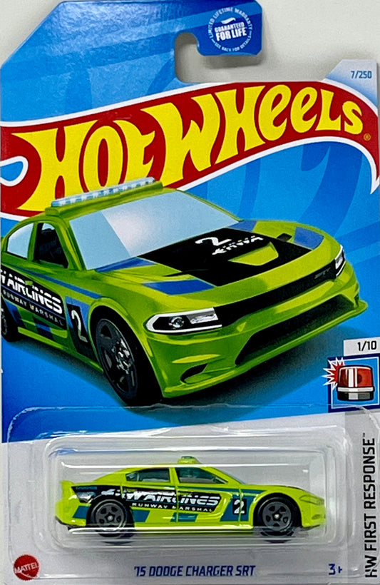 Hot Wheels Green ‘15 Dodge Charger SRT 7/250 HW First Response 1/10