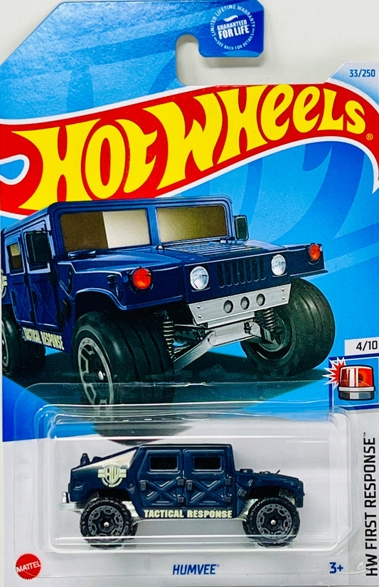 Hot Wheels Blue Humvee 33/250 HW First Response 4/10
