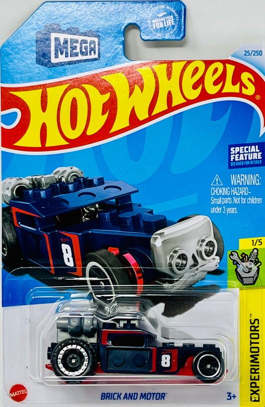 Hot Wheels Mega Brick & Motor Dark Blue 25/250 Experimotors 1/5