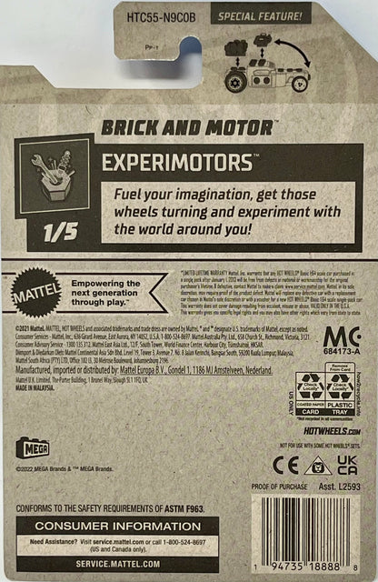 Hot Wheels Mega Brick & Motor Dark Blue 25/250 Experimotors 1/5