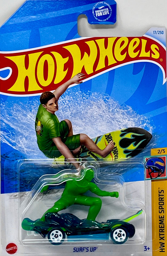 Hot Wheels Green Surf’s Up 17/250 HW Xtreme Sports 2/5