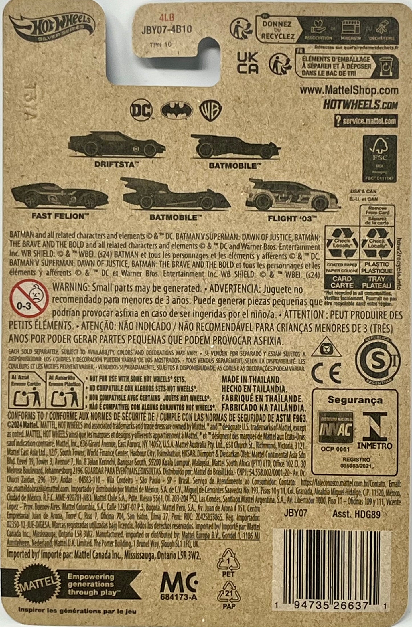 Hot Wheels Batmobile Silver Series 2/20