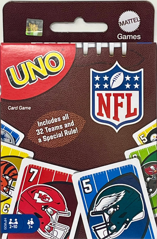 UNO NFL Special Edition Card Game with "Ice The Kicker" Rule