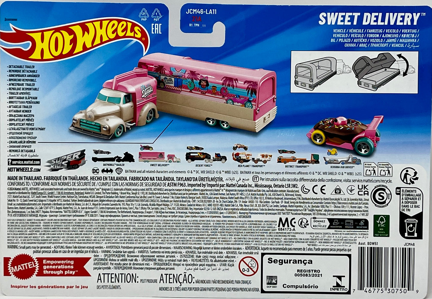 Hot Wheels Super Rigs Sweet Delivery Sweetie Donuts