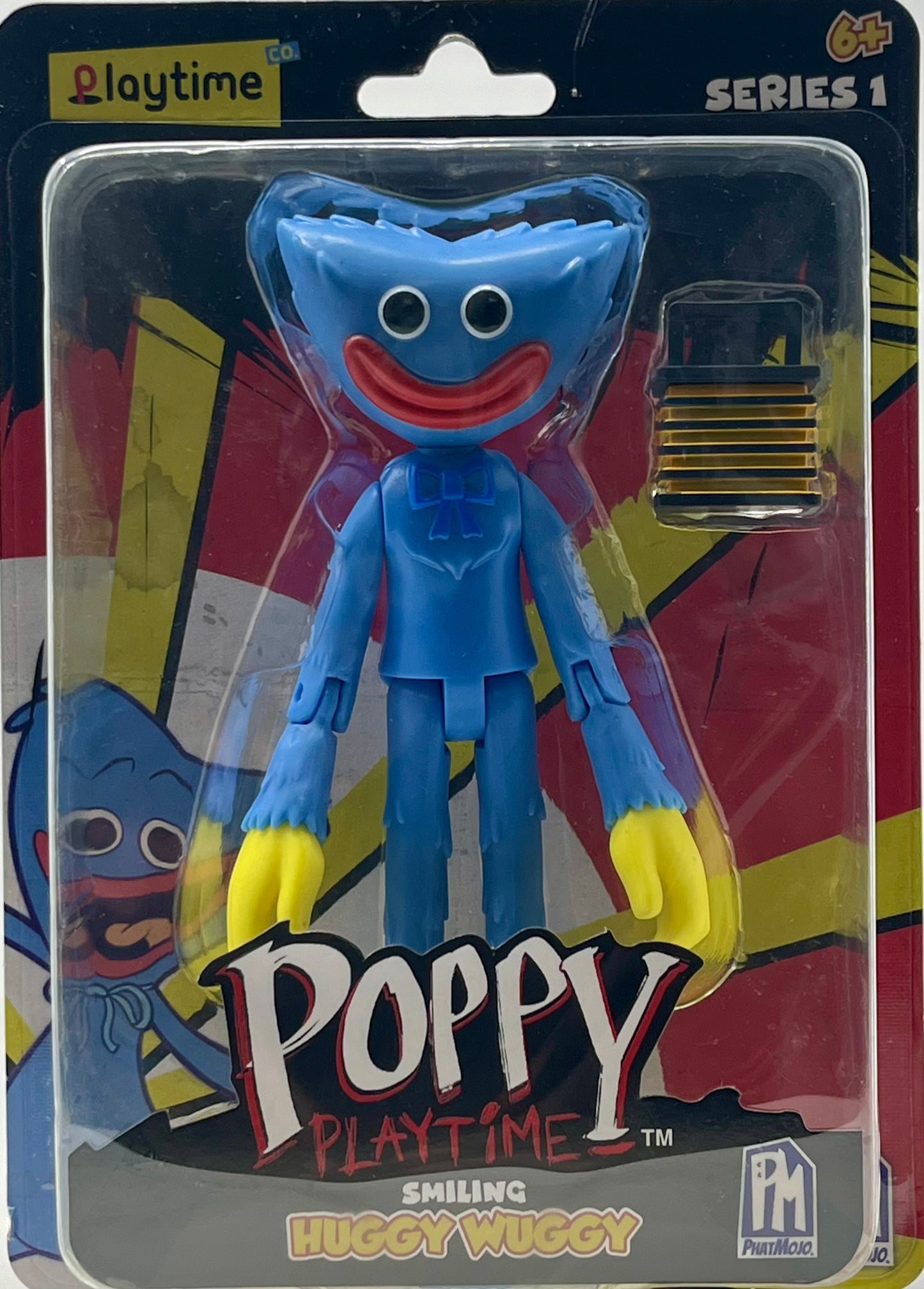 Poppy Playtime - Smiling Huggy Wuggy Action Figure (5" Posable Figure, Series 1)