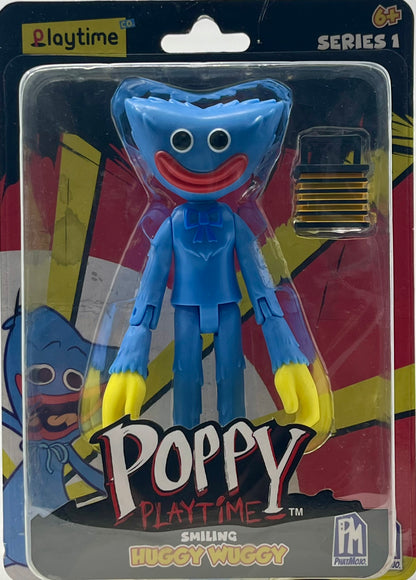 Poppy Playtime - Smiling Huggy Wuggy Action Figure (5" Posable Figure, Series 1)