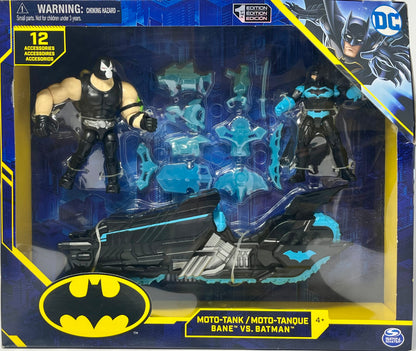 DC Comics Batman Moto-Tank Vehicle with 4-inch Bane Action Figure and Exclusive Batman Action Figure, Kids Toys for Boys