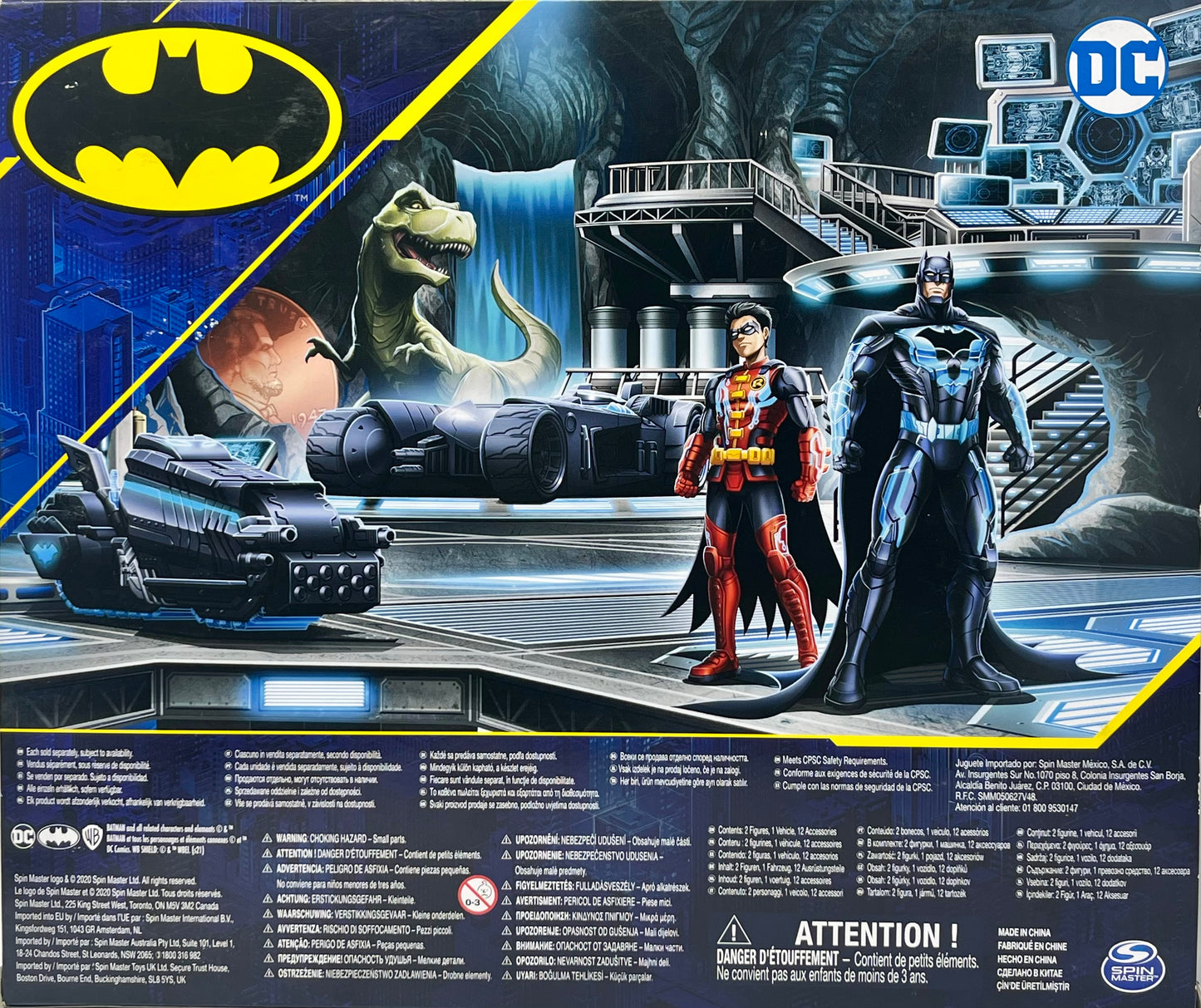 DC Comics Batman Moto-Tank Vehicle with 4-inch Bane Action Figure and Exclusive Batman Action Figure, Kids Toys for Boys