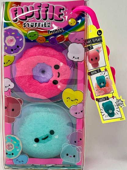 Fluffie Stuffiez Minis Plush Donut And Round Candy