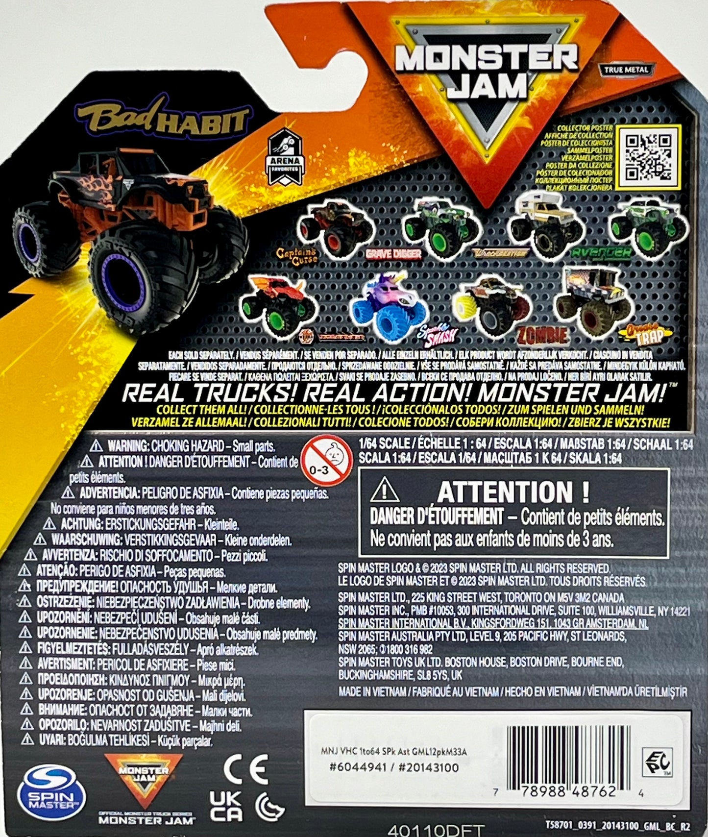 2023 Monster Jam Bad Habit Jeep Series 33 1:64 Lincoln Welders Logo