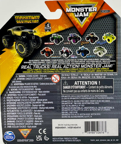 monsters of destruction 2024 Monster Jam 2024 Maximum Destruction Official 1:64 Diecast Truck Serie – Toy Wrangler