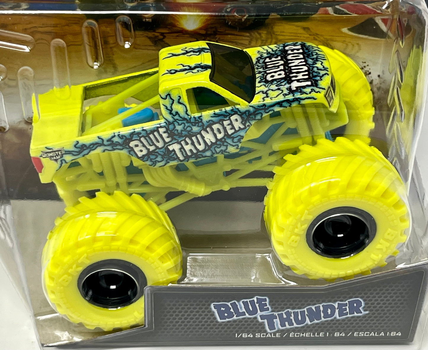 2024 Spin Master Monster Jam Series 34 Blue Thunder “Feel The Energy” 1/64 Scale
