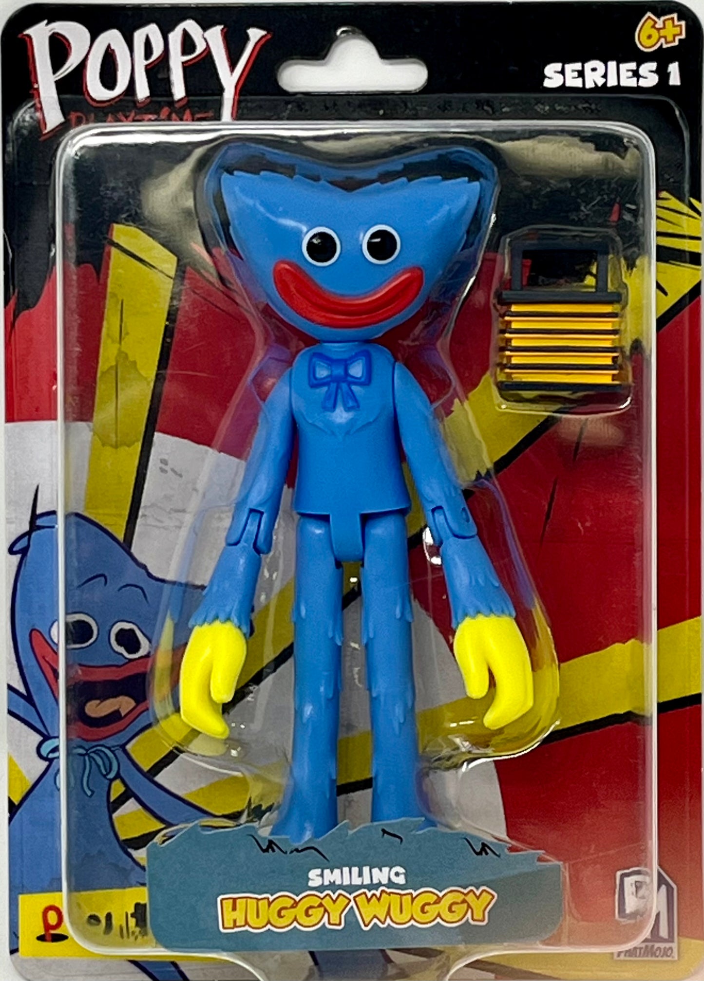 Poppy Playtime - Smiling Huggy Wuggy Action Figure 5" Posable Figure, Series 1