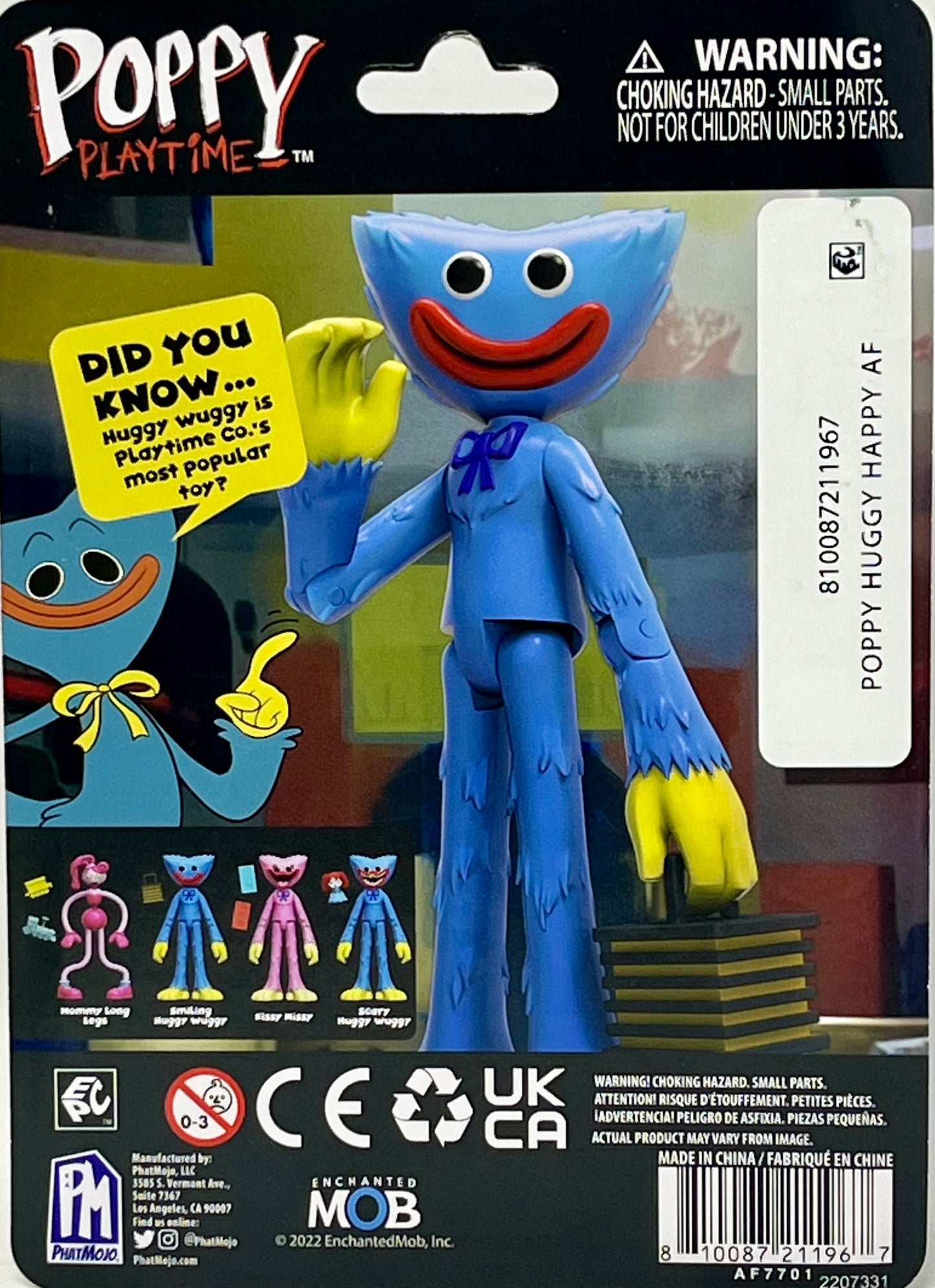 Poppy Playtime - Smiling Huggy Wuggy Action Figure 5" Posable Figure, Series 1