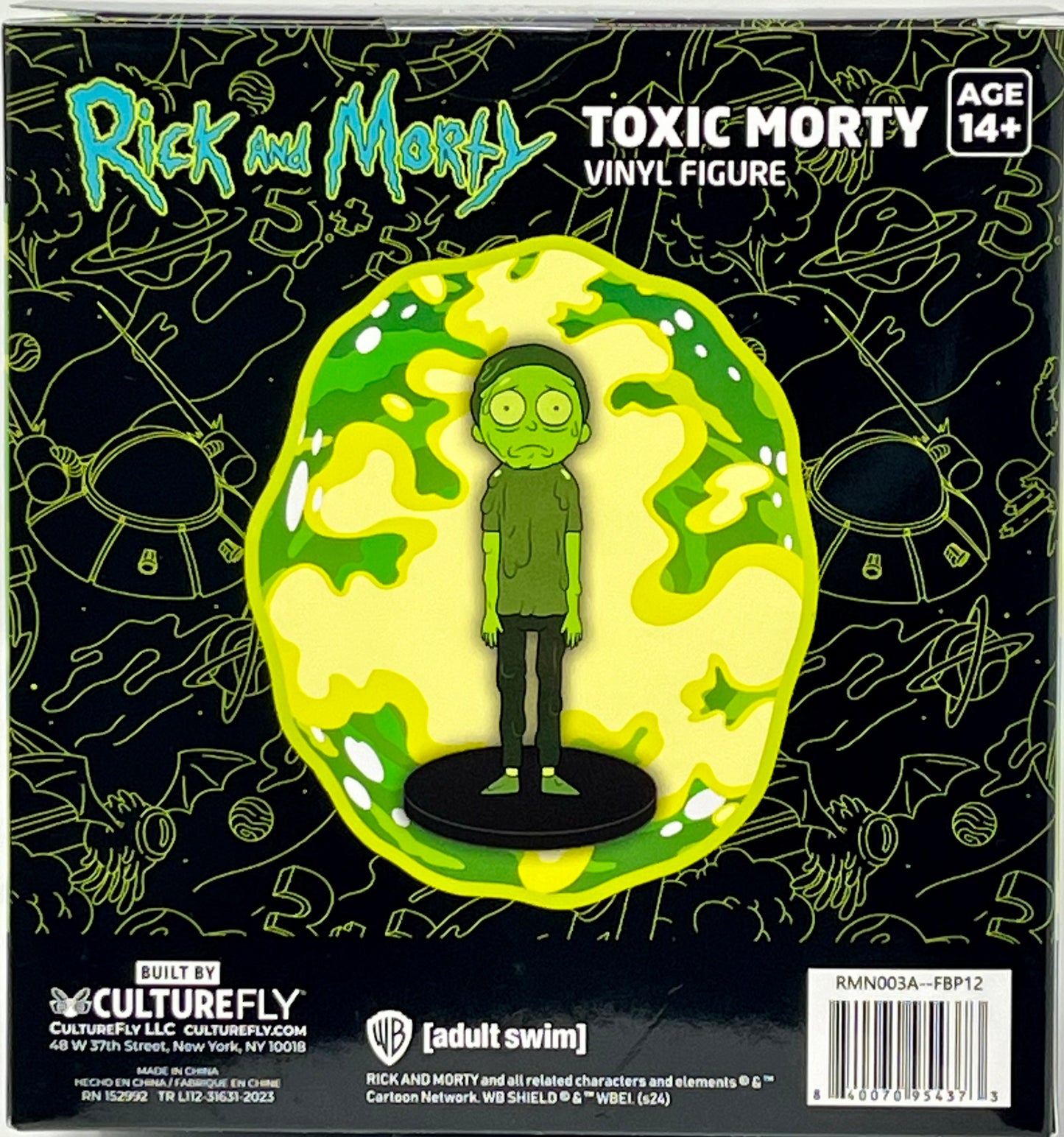 Cultur Fly Rick and Morty Toxic Morty Vinyl Figure Adult Swim Age 14+